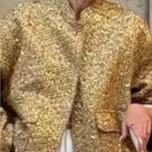 & Other Stories Gold Bomber Jacket